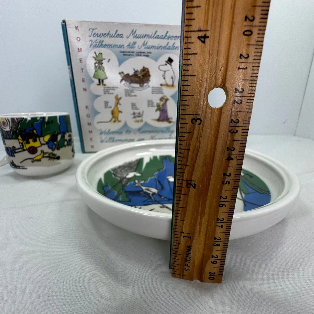 Arabia Finland Moomin Childrens Set Comet in Moominland Plate Mug Vintage Boxed